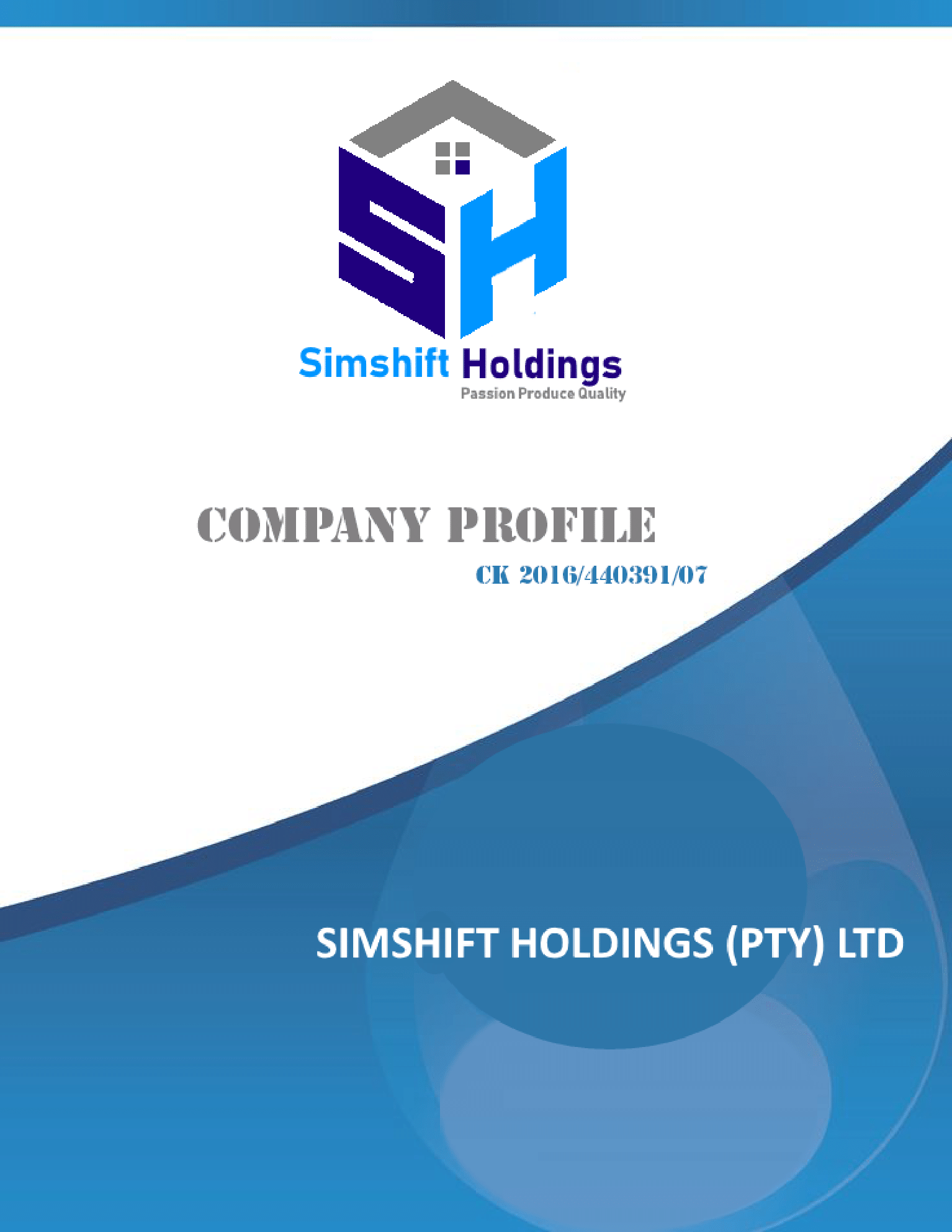 Company business profile branding